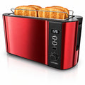 Grille-Pain 2 Larges Fentes 4 Tranches 1500W 38,5x19 cm