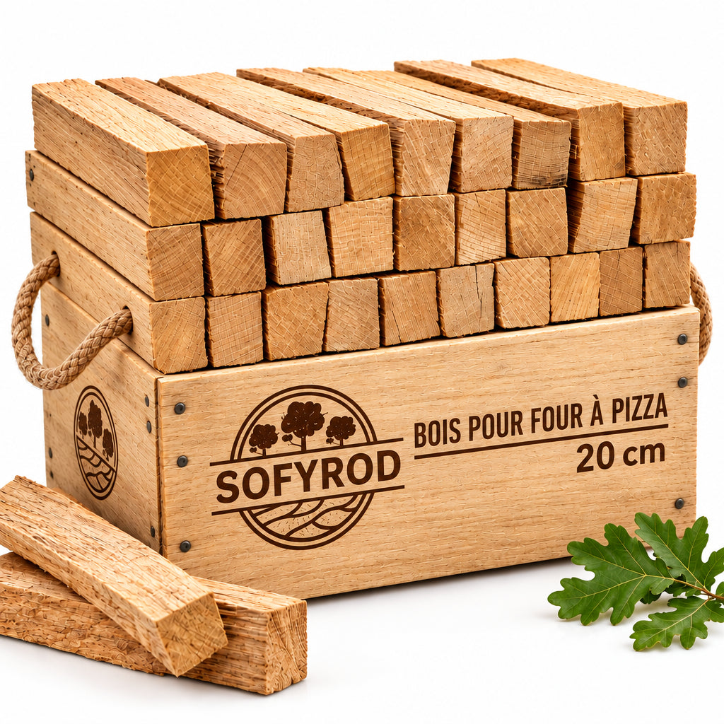 Bûches de Chêne Séché pour Four à Pizza 6,8 kg