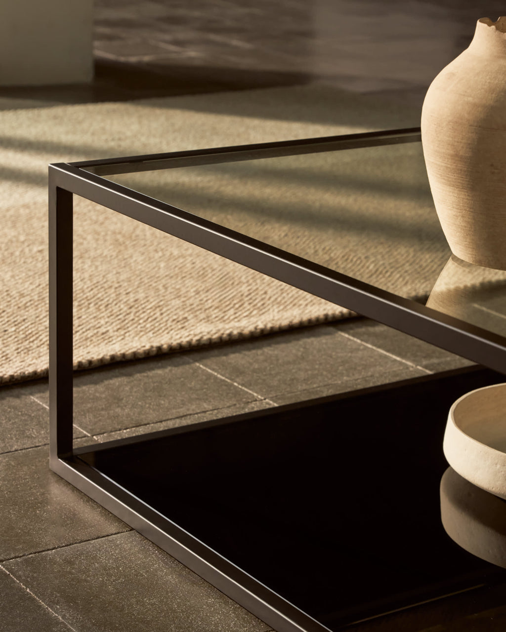 Table Basse en Verre Trempé 110x50 cm