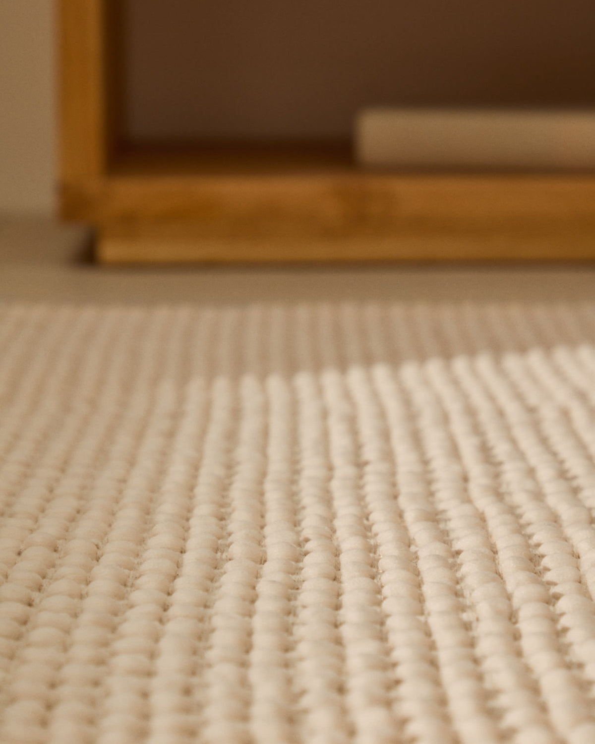 Mascarell Tapis en Coton et Polyester Blanc 160 x 230 cm