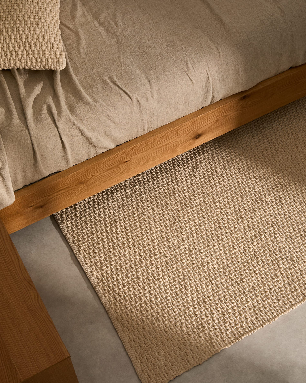 Mascarell Tapis en Coton et Polyester Blanc 160 x 230 cm