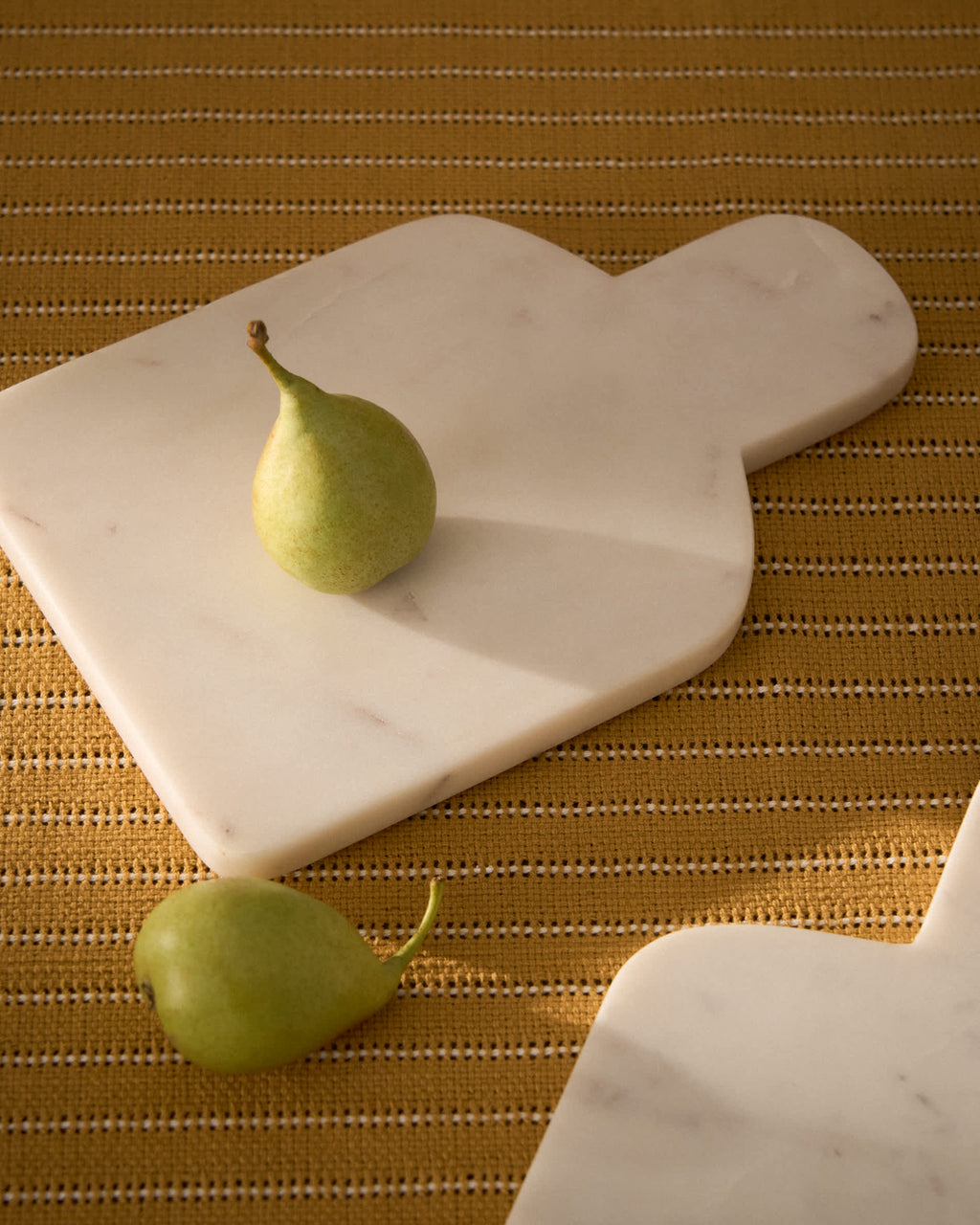 Coreni Planche de Service en Marbre Blanc 23 x 15 cm