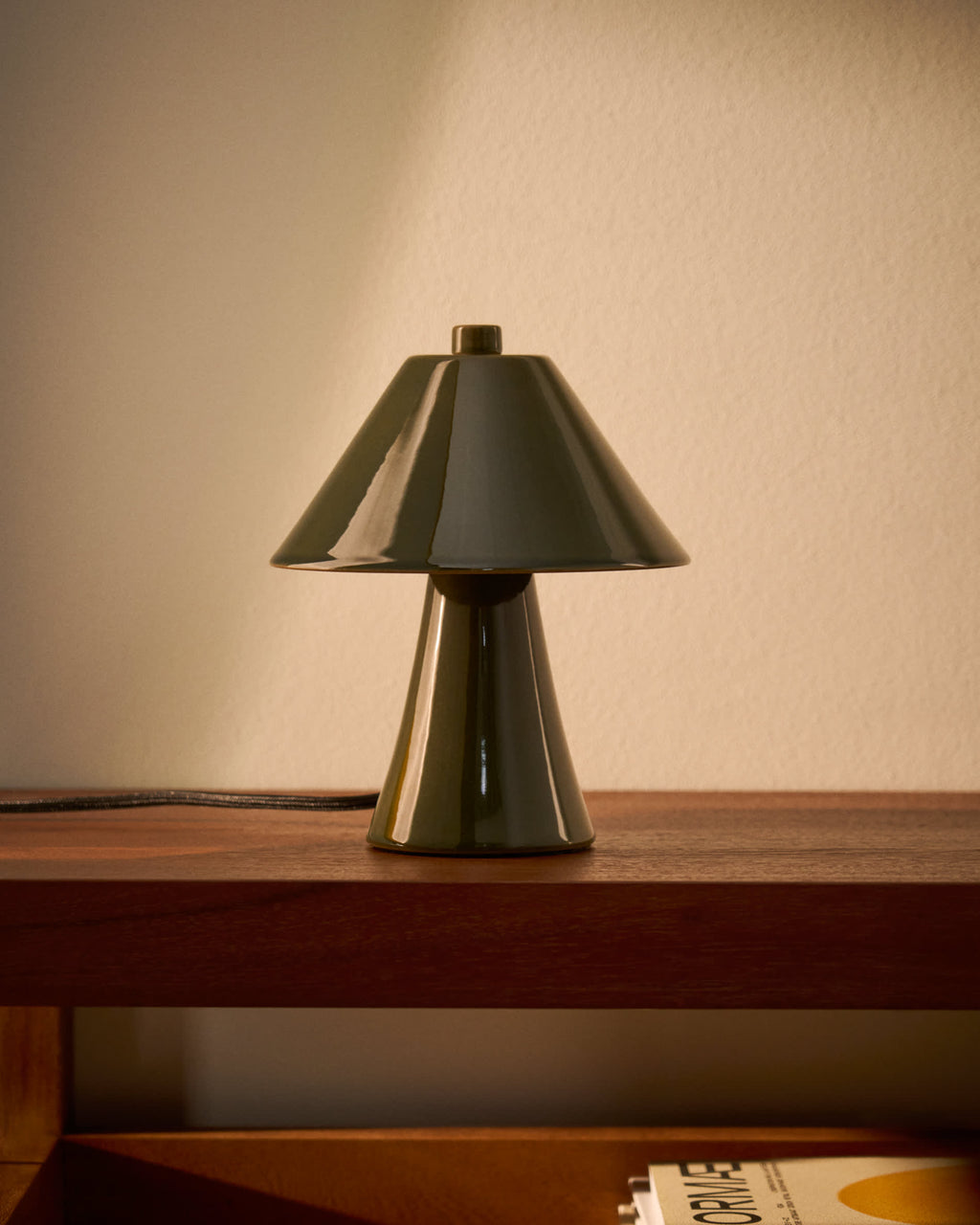 Ceren Luminaire de Plafond en Céramique Verte 29 cm