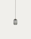 Hestia Suspension en Métal et Verre Gris