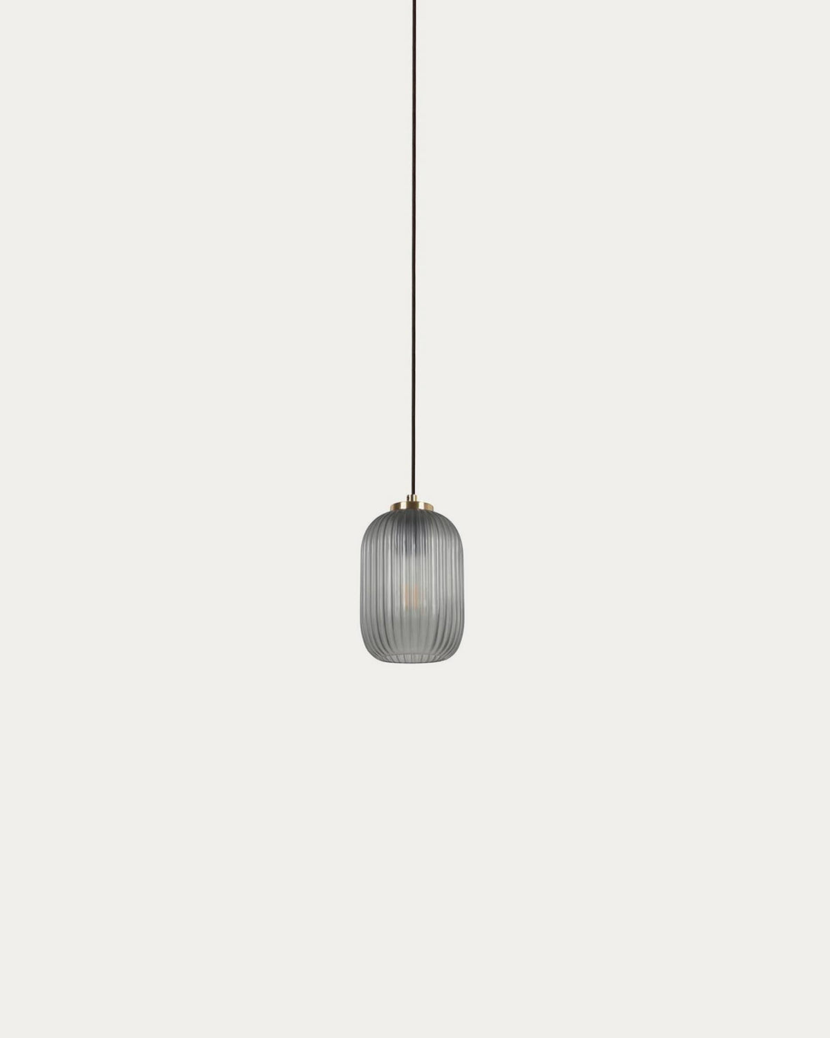 Hestia Suspension en Métal et Verre Gris