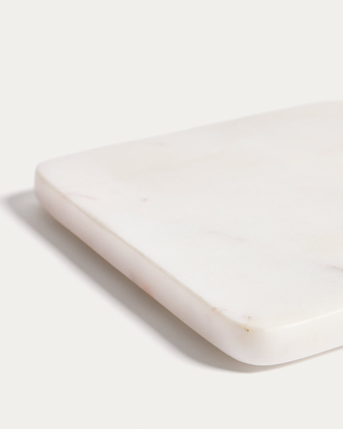 Coreni Planche de Service en Marbre Blanc 23 x 15 cm