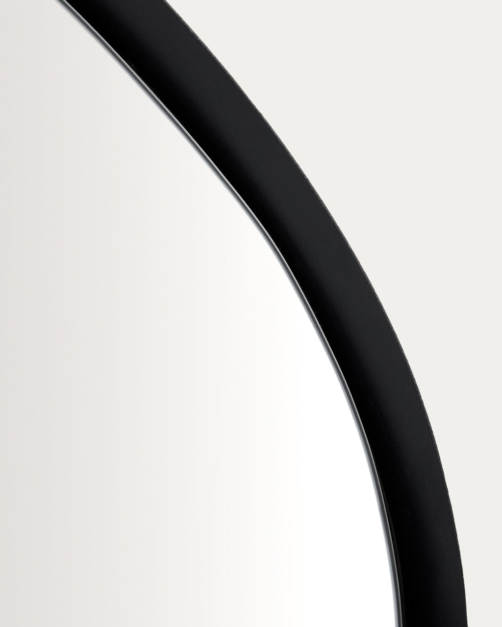 Tebel Miroir Asymétrique en Métal Noir