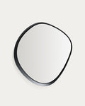Tebel Miroir Asymétrique en Métal Noir