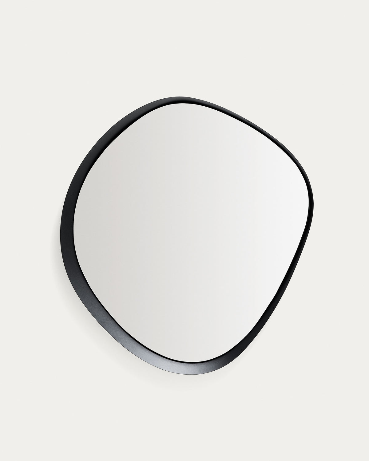 Tebel Miroir Asymétrique en Métal Noir