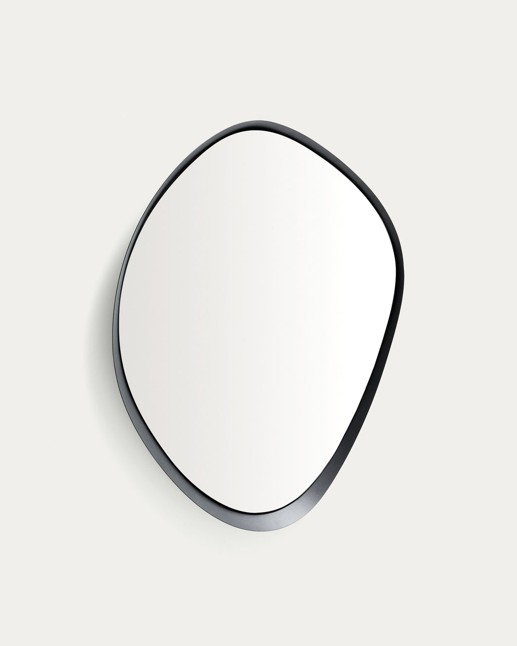 Tebel Miroir Asymétrique en Métal Noir