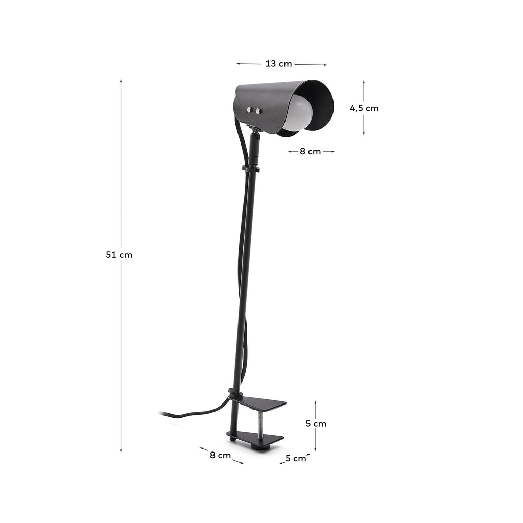 Lampe de Bureau avec Pince en Métal