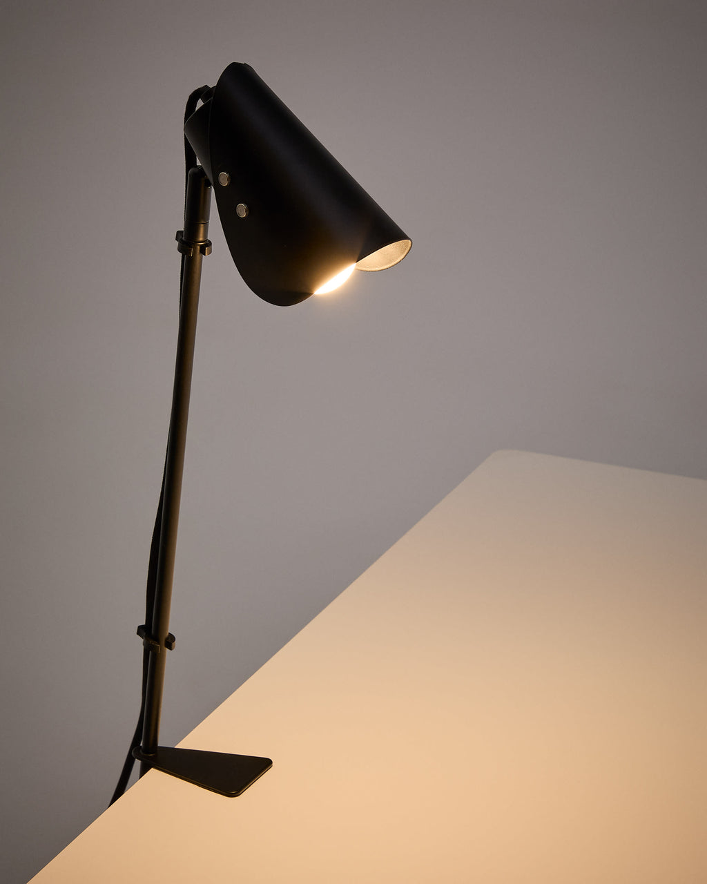 Lampe de Bureau avec Pince en Métal