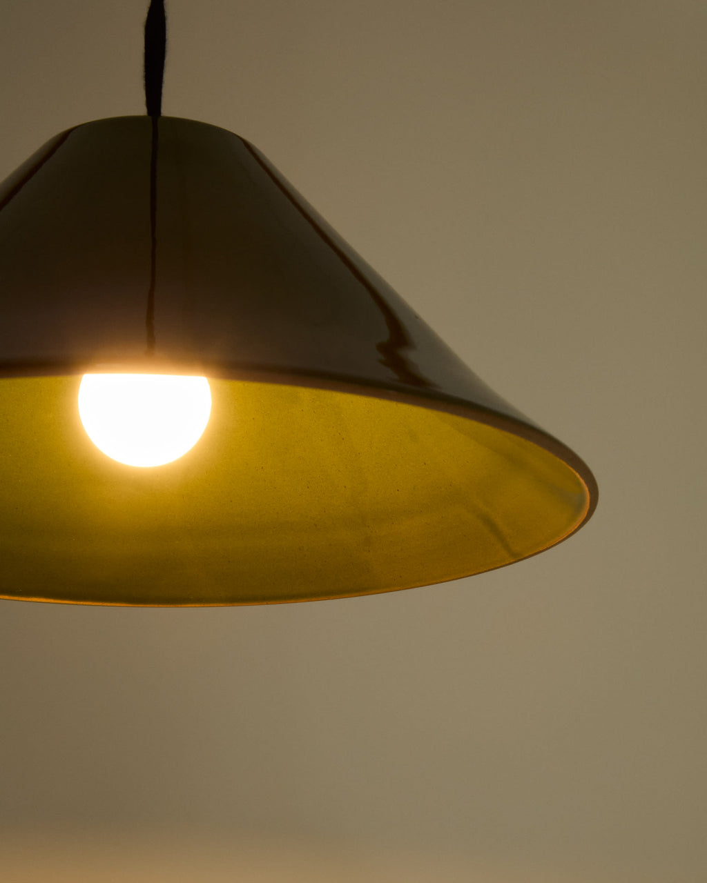 Ceren Luminaire de Plafond en Céramique Verte 29 cm