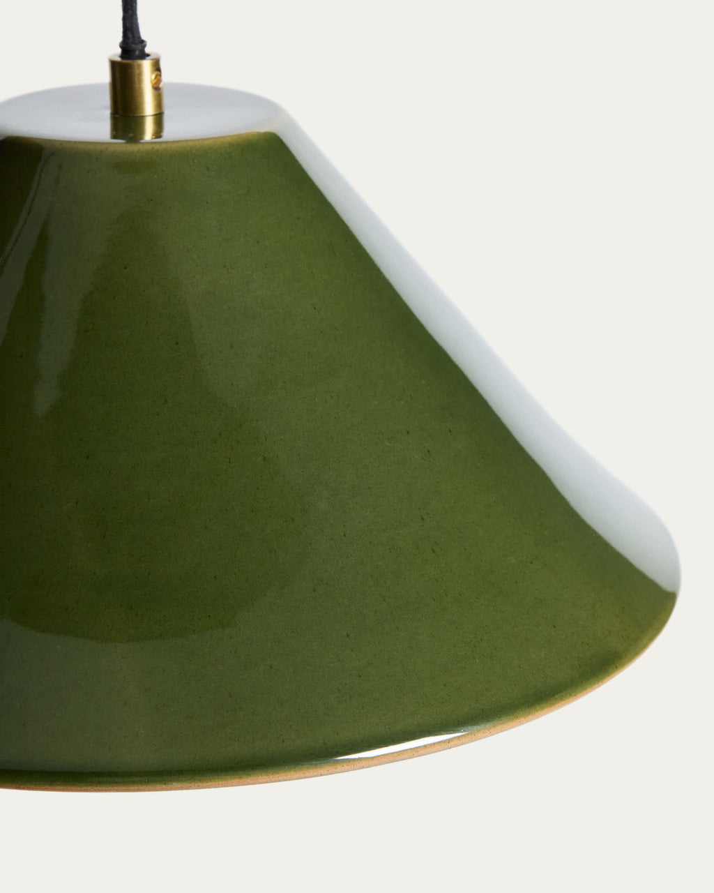 Ceren Luminaire de Plafond en Céramique Verte 29 cm