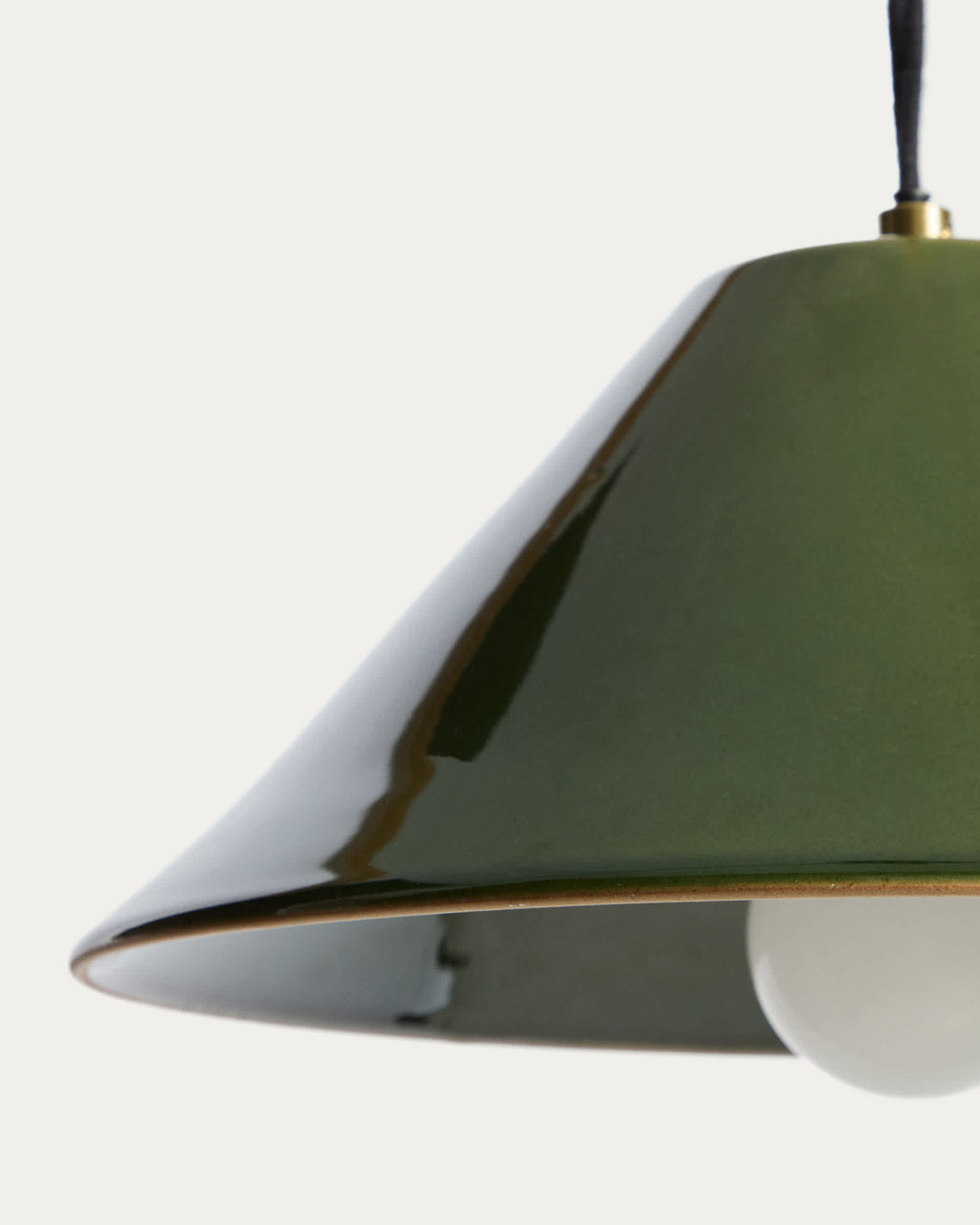 Ceren Luminaire de Plafond en Céramique Verte 29 cm