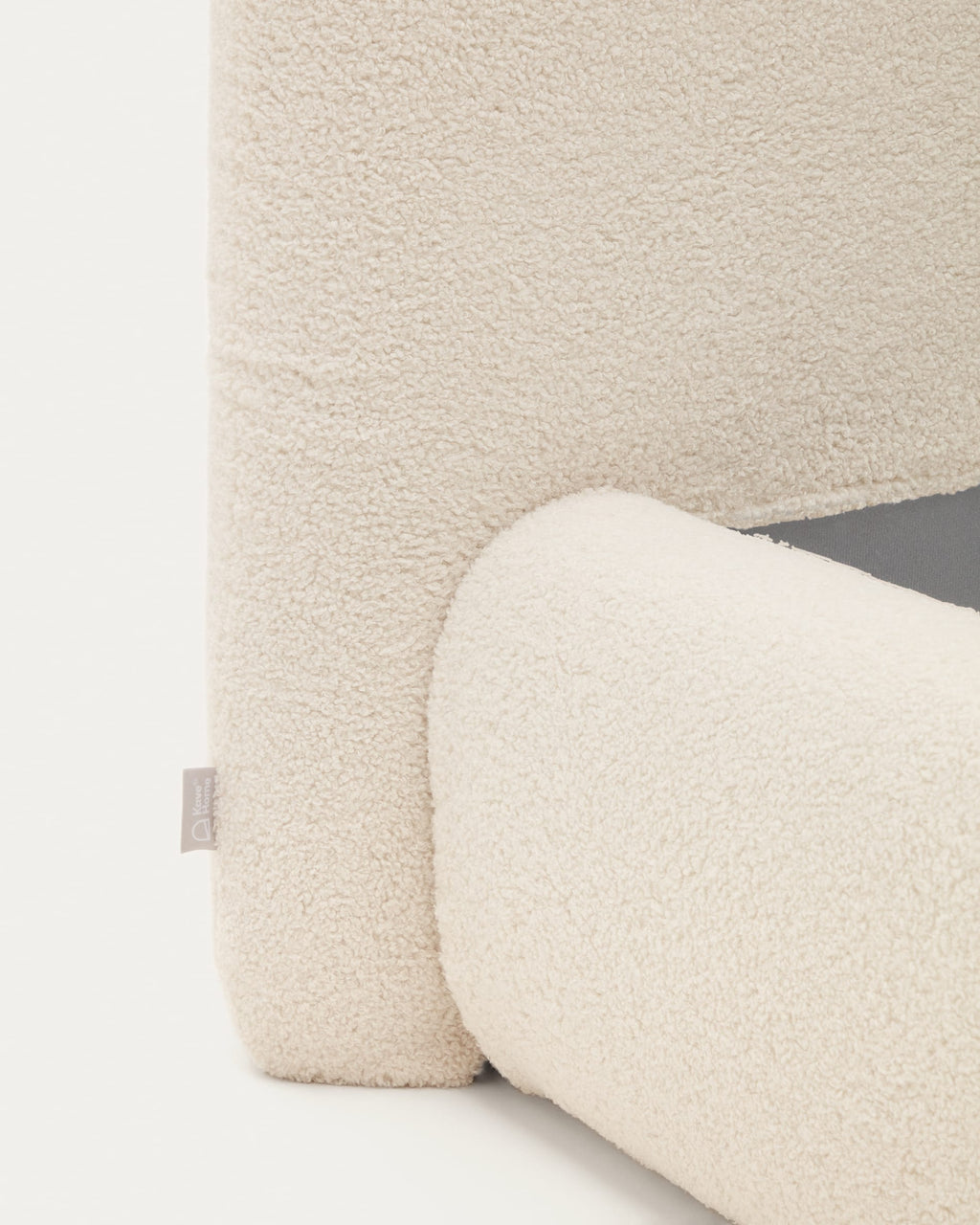 Martina Lit Déhoussable en Tissu Effet Bouclette 90 x 200 cm