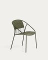 Atrani Chaise Empilable d'Extérieur en Acier Galvanisé et Corde