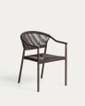 Livadia Chaise Empilable d'Extérieur en Aluminium et Corde