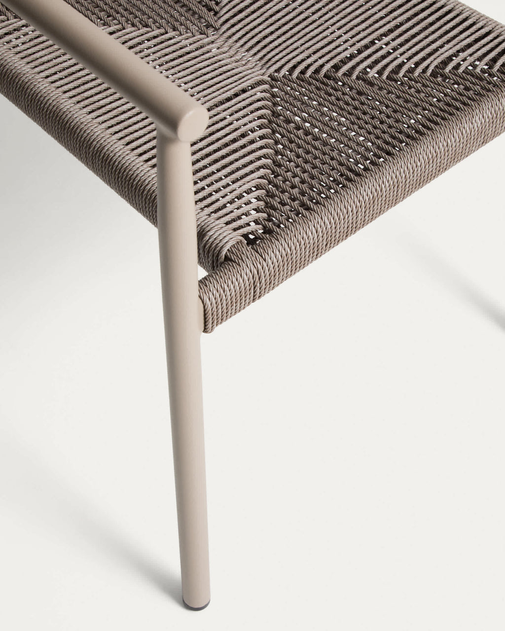 Livadia Chaise Empilable d'Extérieur en Aluminium et Corde
