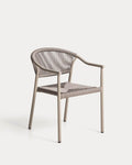 Livadia Chaise Empilable d'Extérieur en Aluminium et Corde