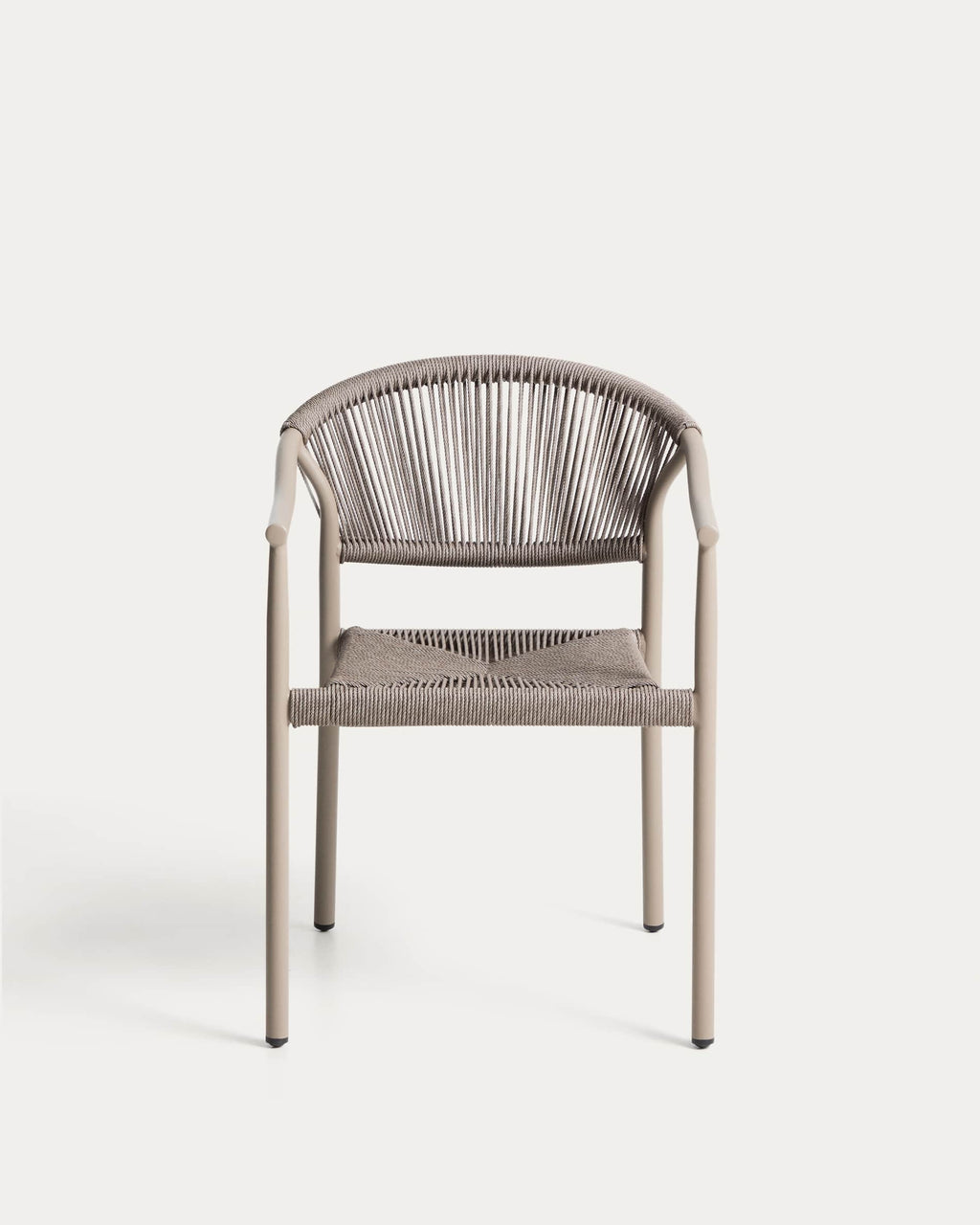 Livadia Chaise Empilable d'Extérieur en Aluminium et Corde
