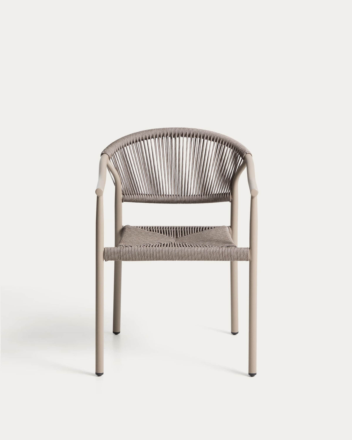 Livadia Chaise Empilable d'Extérieur en Aluminium et Corde