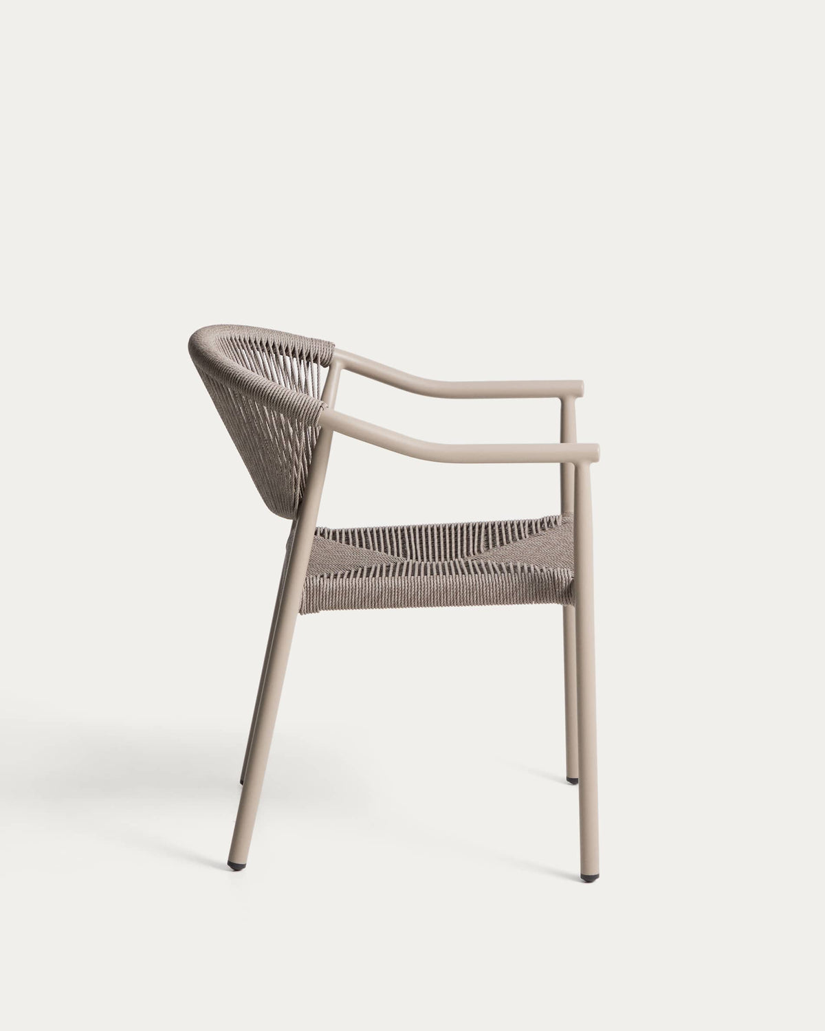 Livadia Chaise Empilable d'Extérieur en Aluminium et Corde