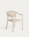 Livadia Chaise Empilable d'Extérieur en Aluminium et Corde