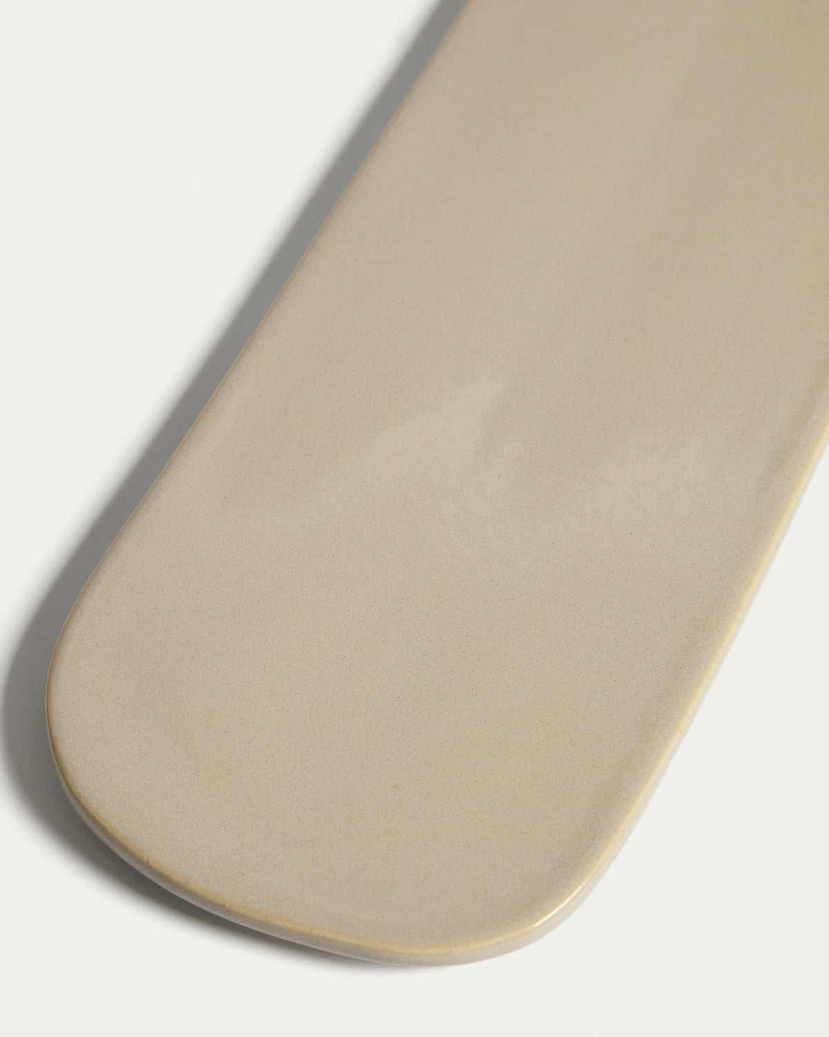 Aderno Planche de Service en Céramique Ivoire 43 x 12,3 cm
