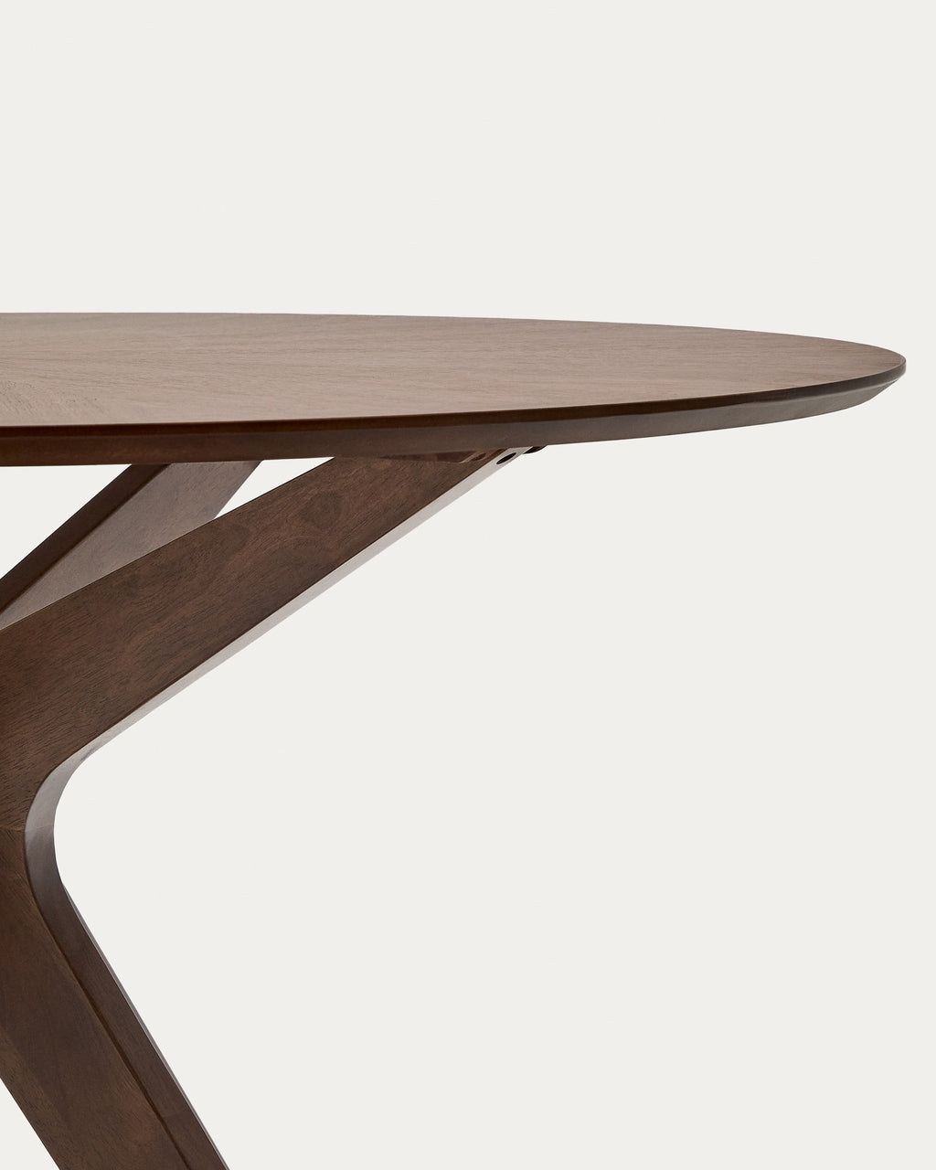 Naanim Table Ronde en Placage de Noyer Ø 120 cm