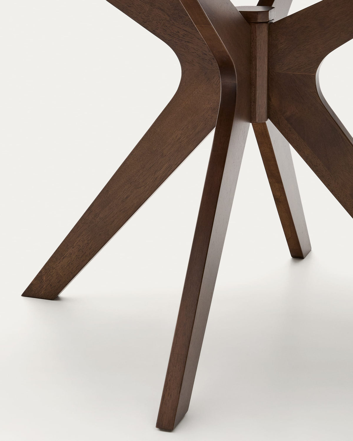 Naanim Table Ronde en Placage de Noyer Ø 120 cm