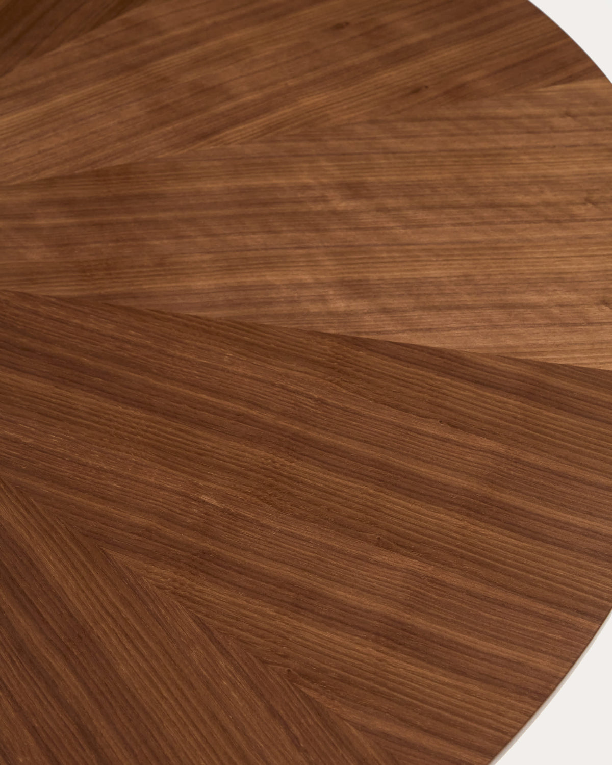 Naanim Table Ronde en Placage de Noyer Ø 120 cm