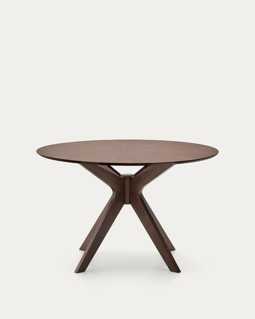 Naanim Table Ronde en Placage de Noyer Ø 120 cm