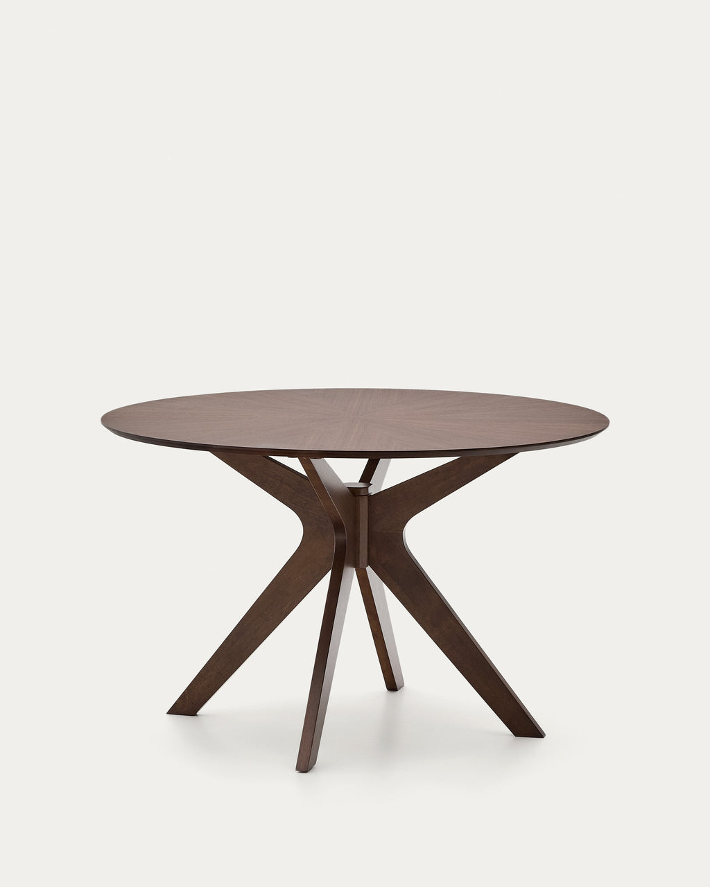 Naanim Table Ronde en Placage de Noyer Ø 120 cm