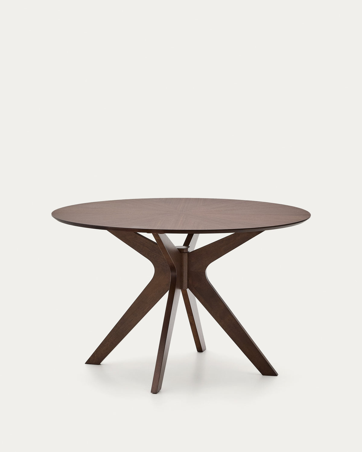 Naanim Table Ronde en Placage de Noyer Ø 120 cm