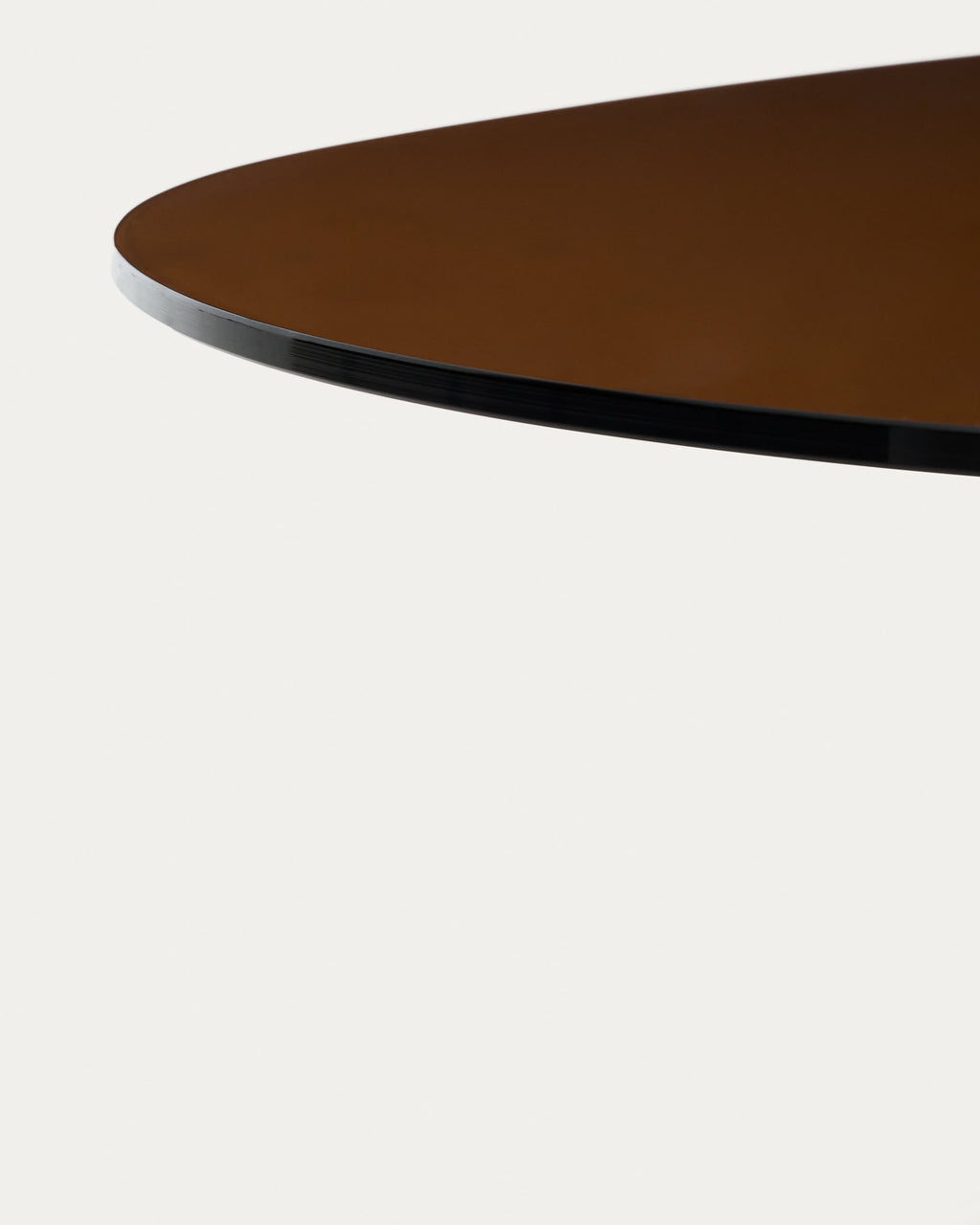 Olir Table Basse en Verre Trempé et Acier 140x80 cm
