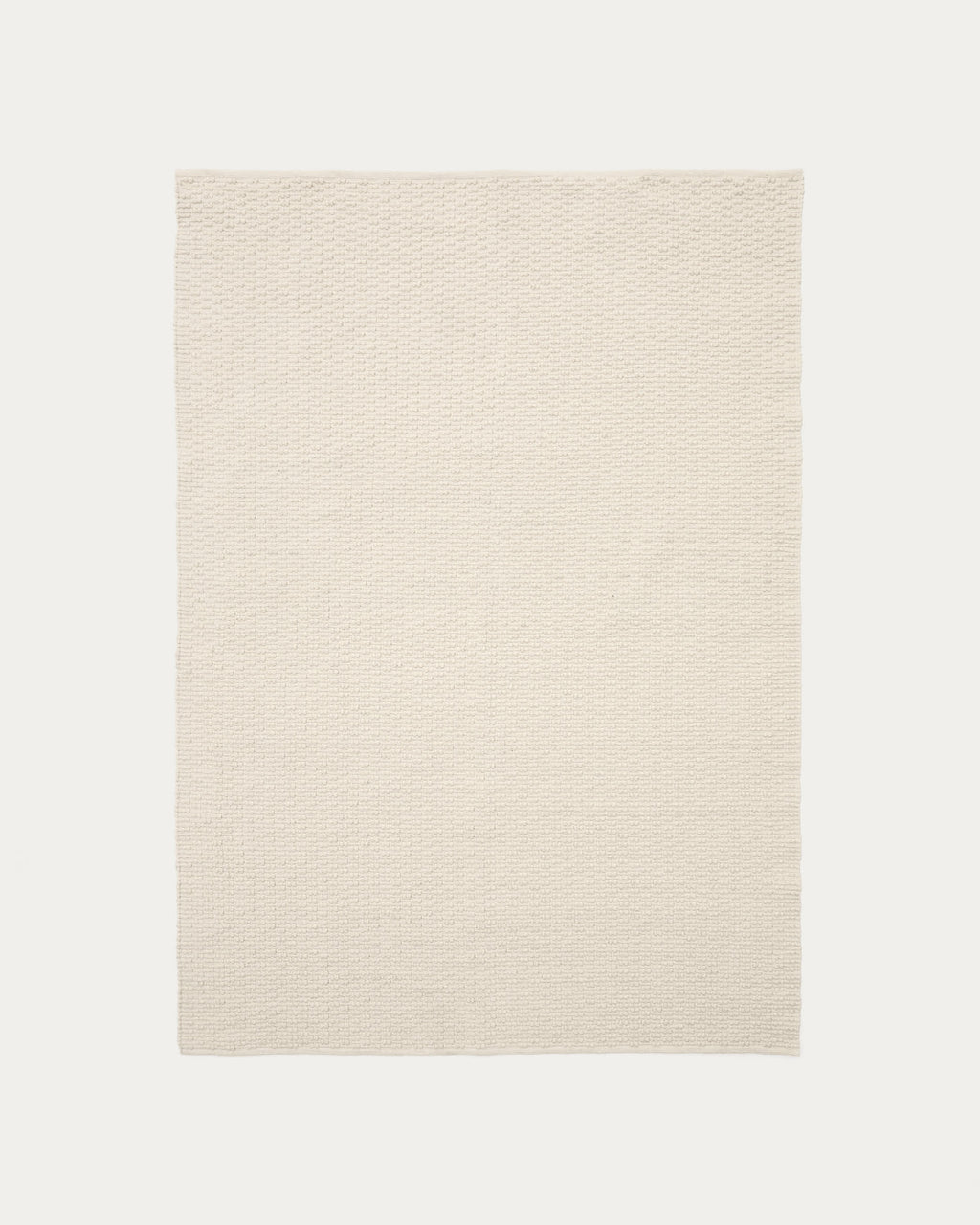 Mascarell Tapis en Coton et Polyester Blanc 160 x 230 cm