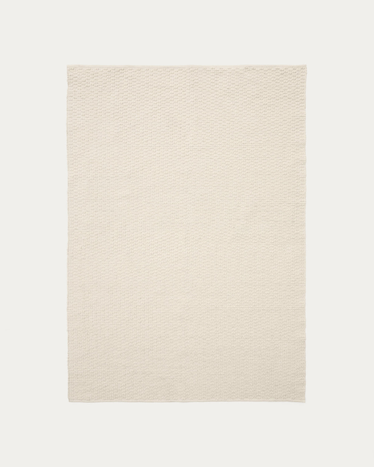 Mascarell Tapis en Coton et Polyester Blanc 160 x 230 cm