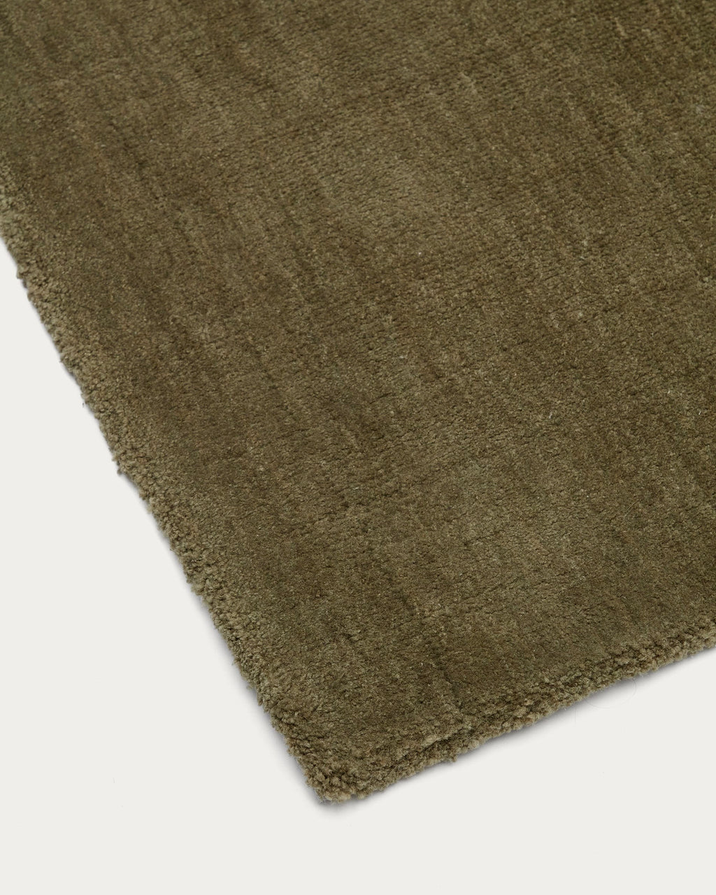 Empuries Tapis en Tissu Effet Laine Vert 160 x 230 cm