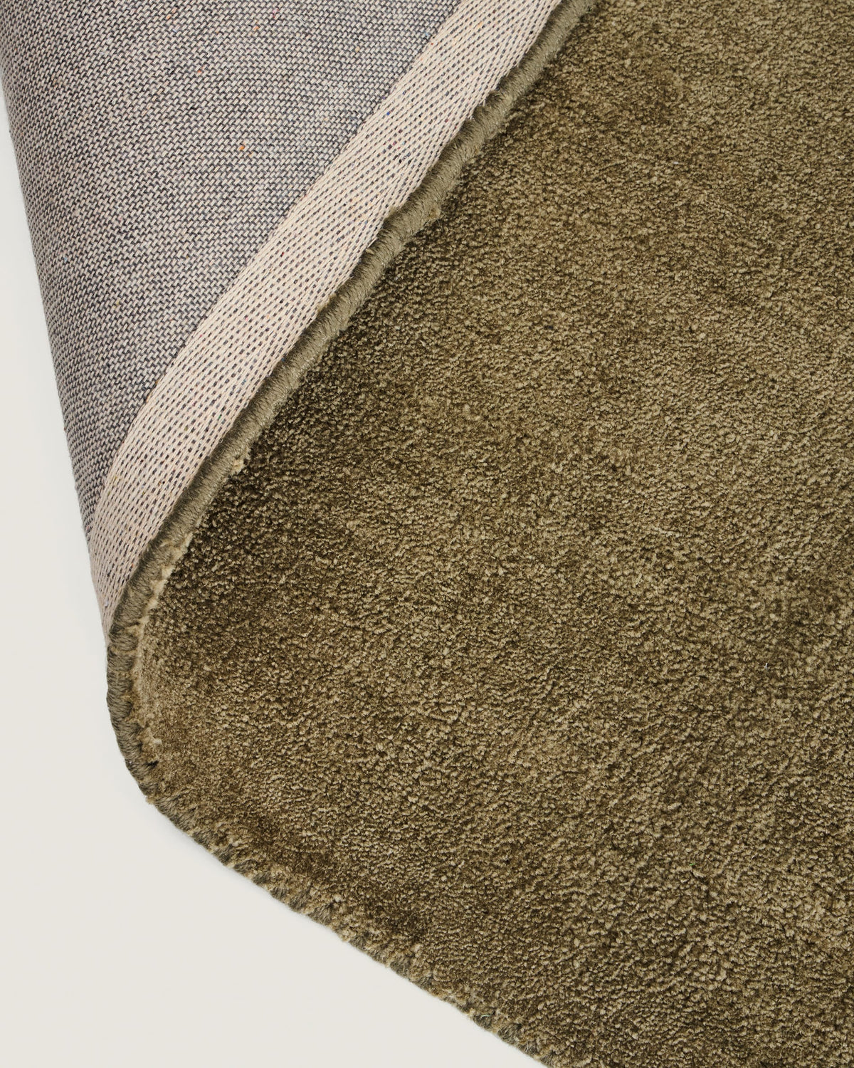 Empuries Tapis en Tissu Effet Laine Vert 160 x 230 cm