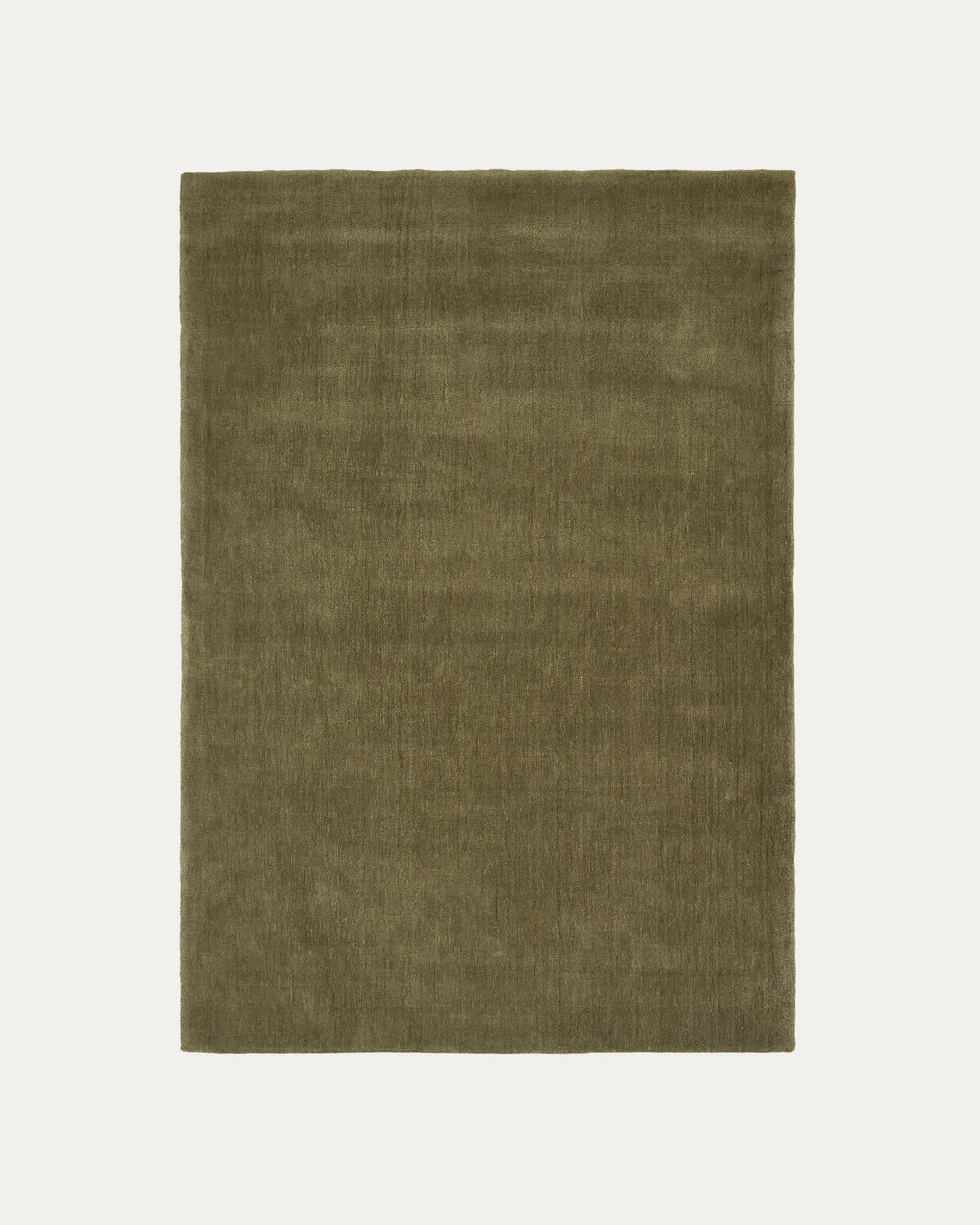 Empuries Tapis en Tissu Effet Laine Vert 160 x 230 cm