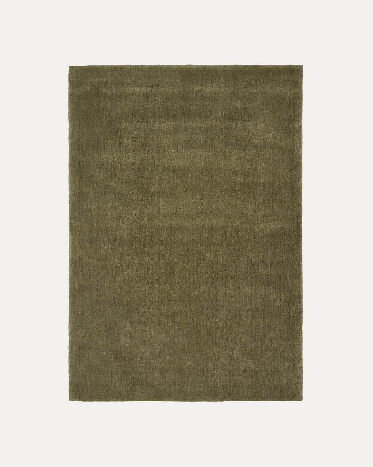 Empuries Tapis en Tissu Effet Laine Vert 160 x 230 cm