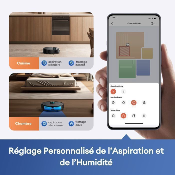Aspirateur Robot Laveur TP20 Pro avec Station Auto-Vidage 4L