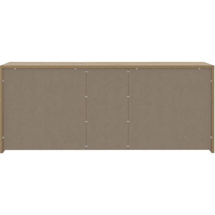 Buffet Contemporain 4 Portes 3 Tiroirs 179x42 cm