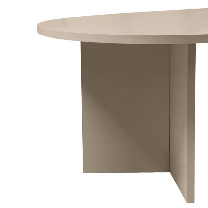 Table Basse Ovale Contemporaine 119x60 cm
