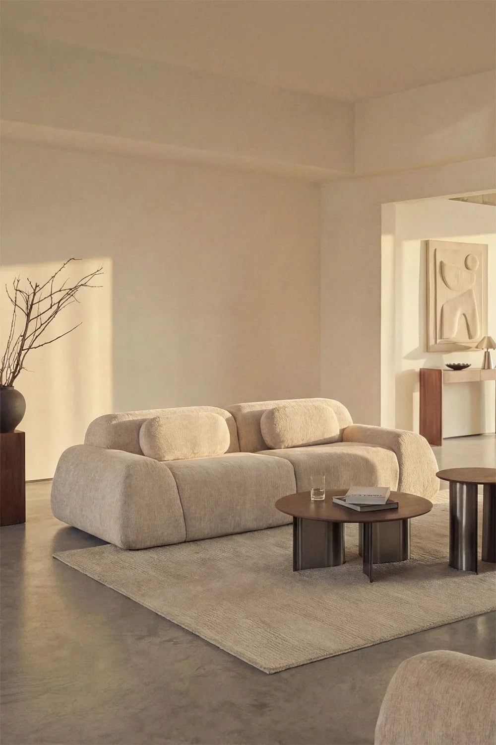Merida Canapé Modulaire 2 Pièces en Chenille