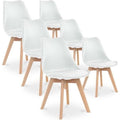 Chaises Scandinaves en Bois Lot de 6 48x43 cm