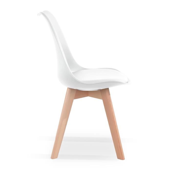 Chaises Scandinaves en Bois Lot de 6 48x43 cm