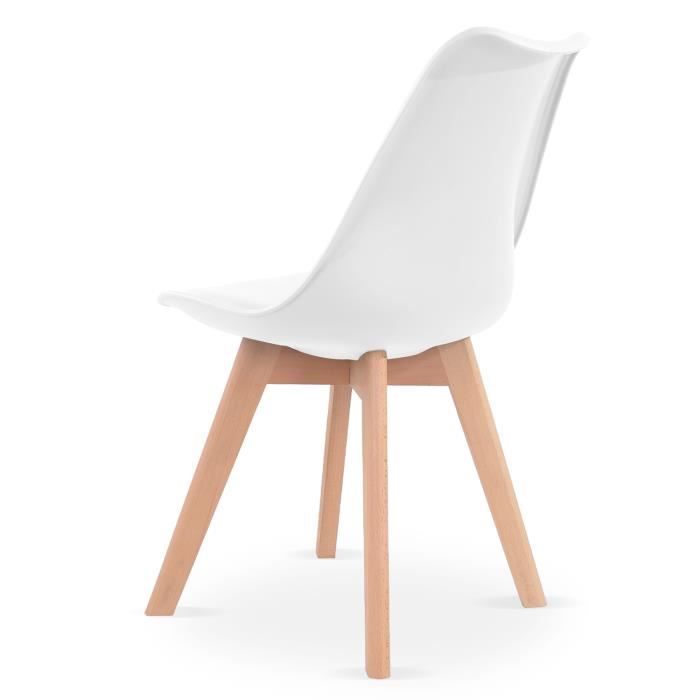 Chaises Scandinaves en Bois Lot de 6 48x43 cm