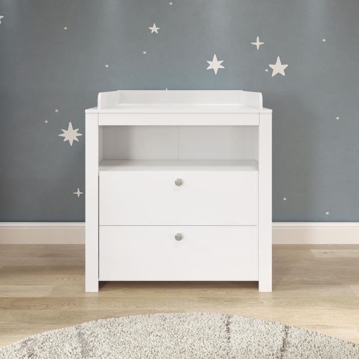 Chambre Bébé Trio Lit 70x140 cm Commode à Langer Armoire